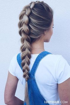 ponytail school girls hairstyle